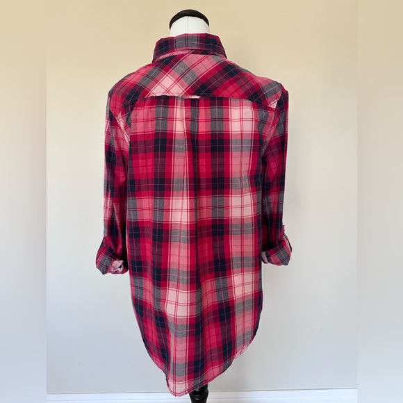 Tommy Hilfiger Plaid Button Down Shirt - Lightweight 100% Cotton - Size M US - Picture 3 of 6